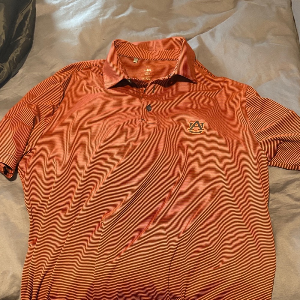 Under Armour Orange Auburn Polo